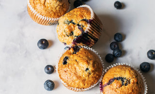 Blueberry Greek Yogurt Protein Muffins